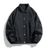 Jaqueta Masculina Tendência com Lapela, Estilo Despojado Cool, Corte Amplo, Casaco Versátil Casual para Primavera e Outono