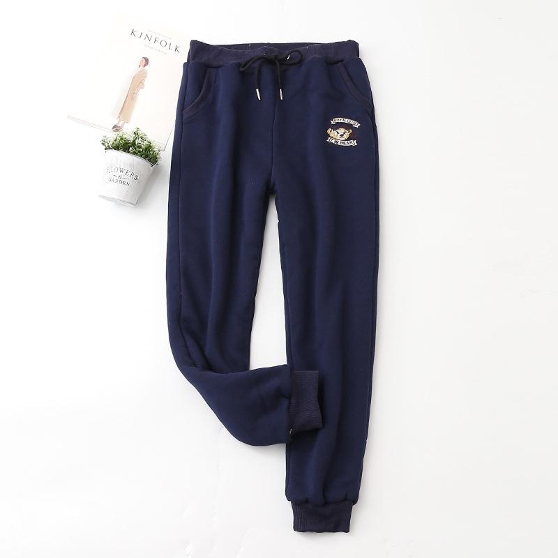 Women Pants Winter Thick Velvet Casual Trousers Female Sweat Pants Loose Harlan Pants Plus Size