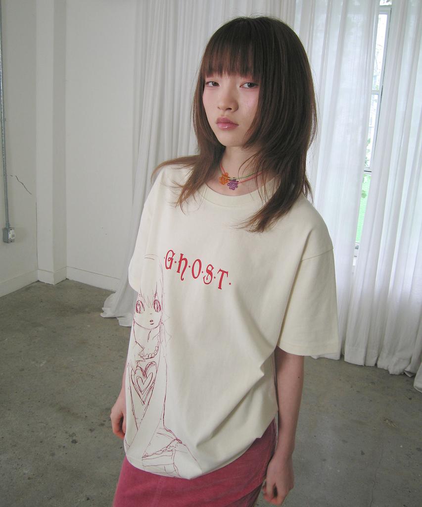 NICEGHOSTCLUB Star Girl Tee_Ivory(Ng2Gmut510A)