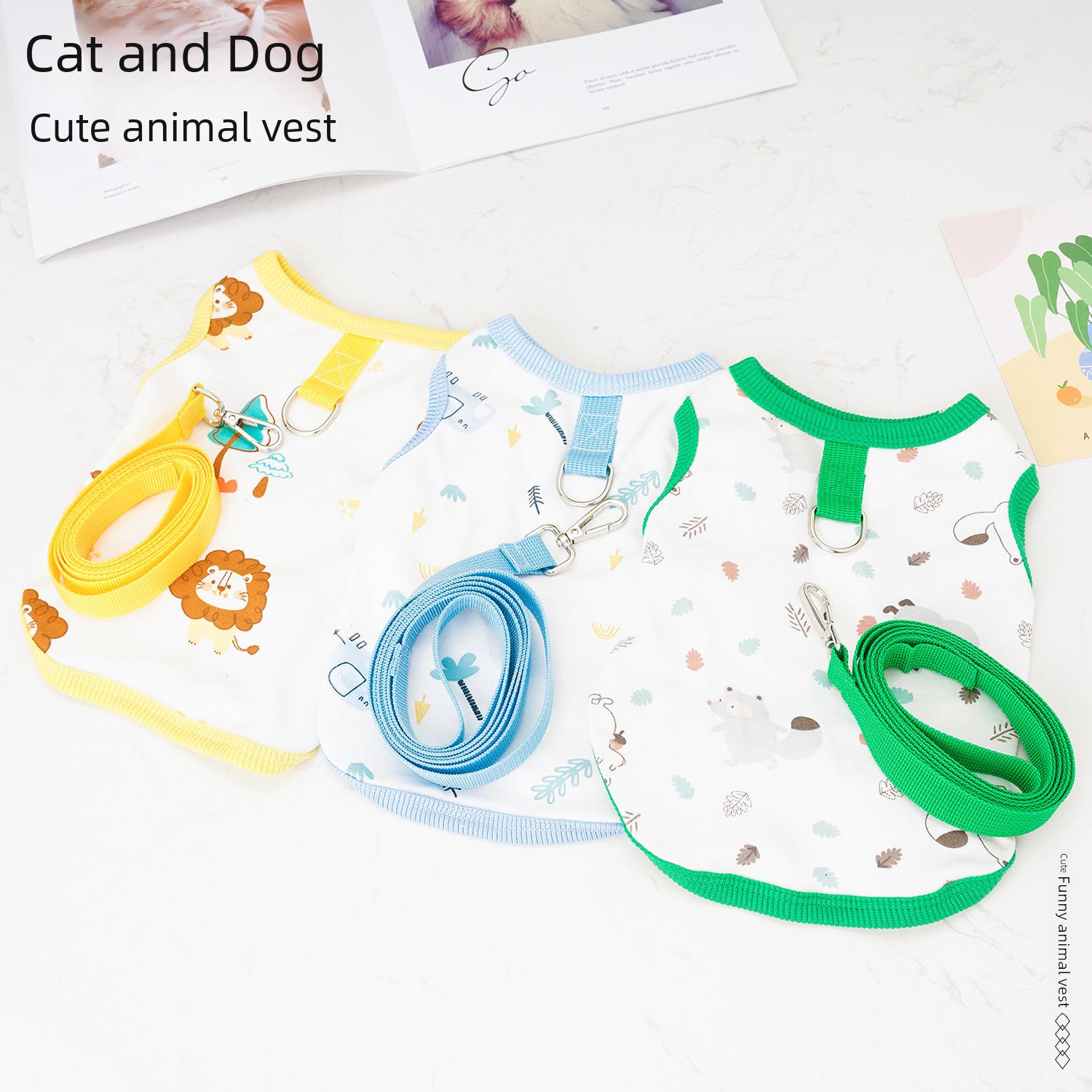 

Pet Cotton Vest - Anti-Hair Loss Clothing for Small Dogs & Cats 2XL зелёный
