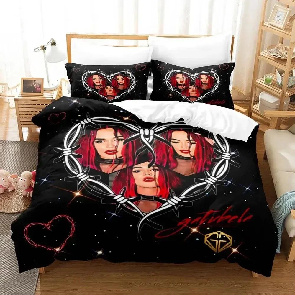3D Print Singer Karol G 3D Duvet Cover Bedding Set Comforter Linen Pillowcases Home Decor Single Double Twin King Queen