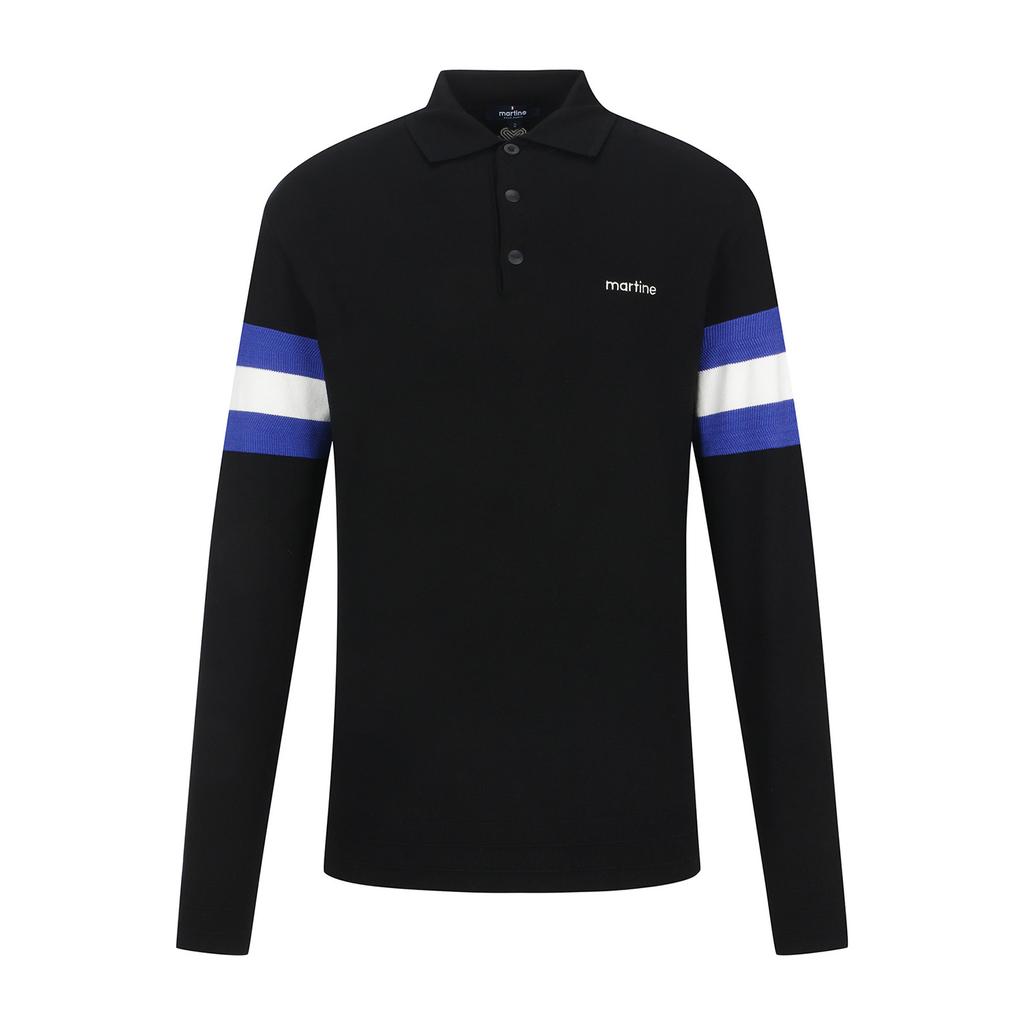 MARTINE GOLF Collar Knit Knit Sweater_Black (Men)