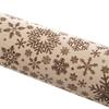 Decorative Wooden Rotating Snowflake Rolling Pin 39 Cm