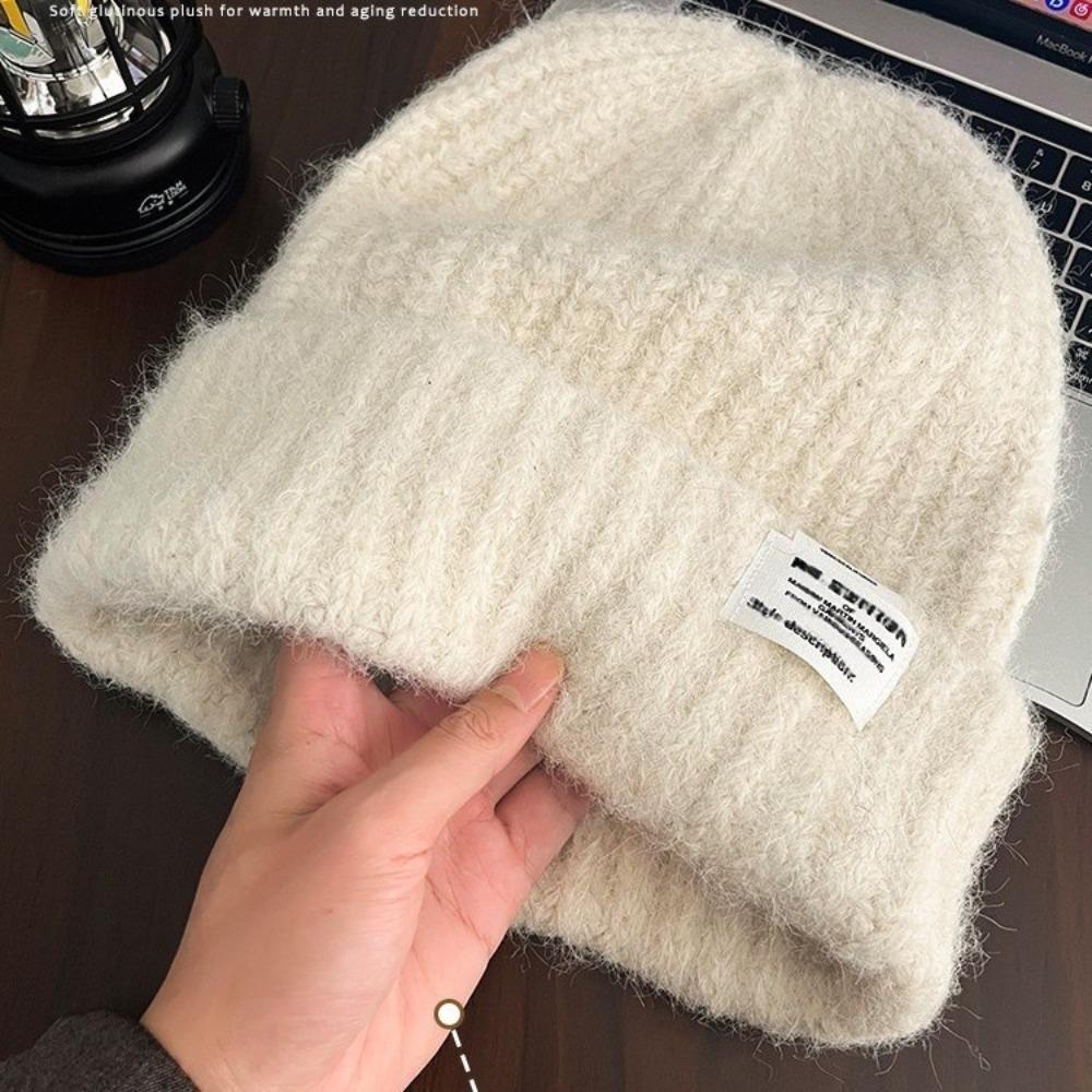 Solid Color Warm Hat Ear Protection Pullover Hat Comfortable Thermal Hat  Women s Fashion