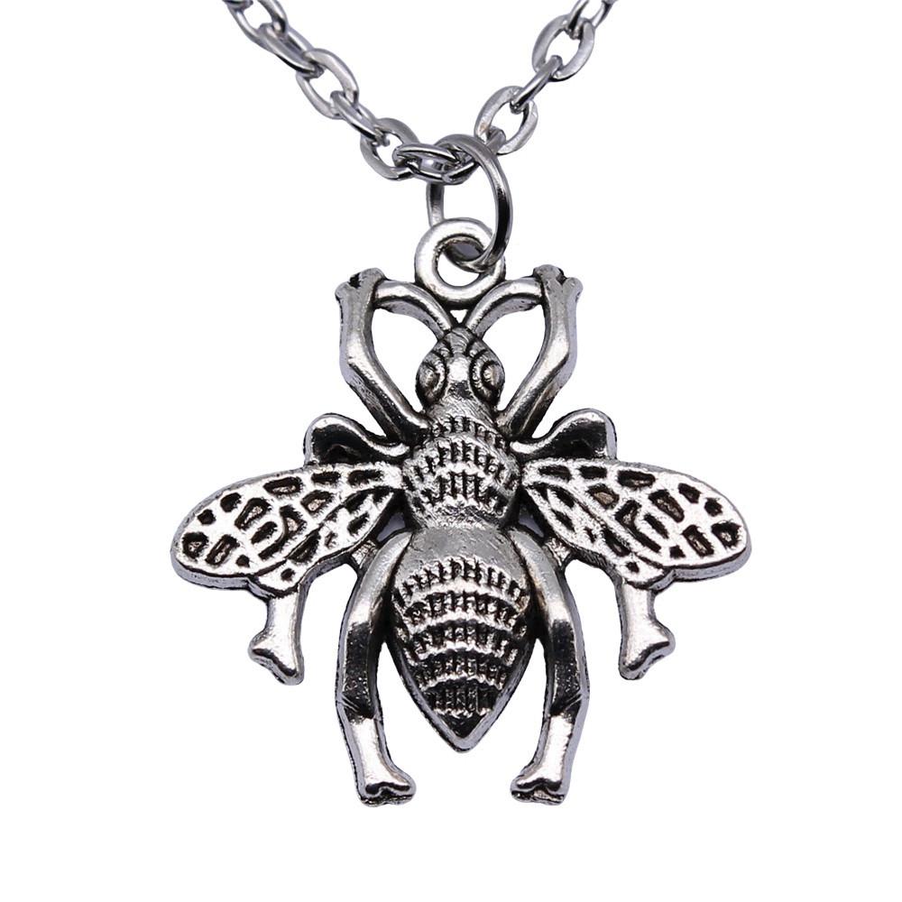 Pendentif Insecte Papillon Nature Métal Bronze Antique Collier Ami Collier Cadeau Best-Seller