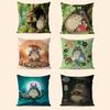N-Neighbor T-Totoro Pillowcase Toon Gift Cushion Cover Bedroom Home Sofa Chair Seat Decor Pillow Case