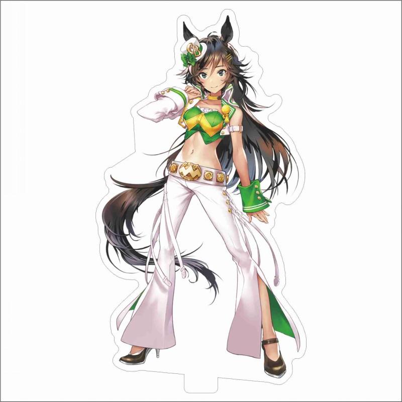 Japan Beautiful Derbil 15 Cm Cartoon Characters Acrylic Double-sided Stand Model Kawaii Cute Office Decoration Panel Permanent Recording Fans