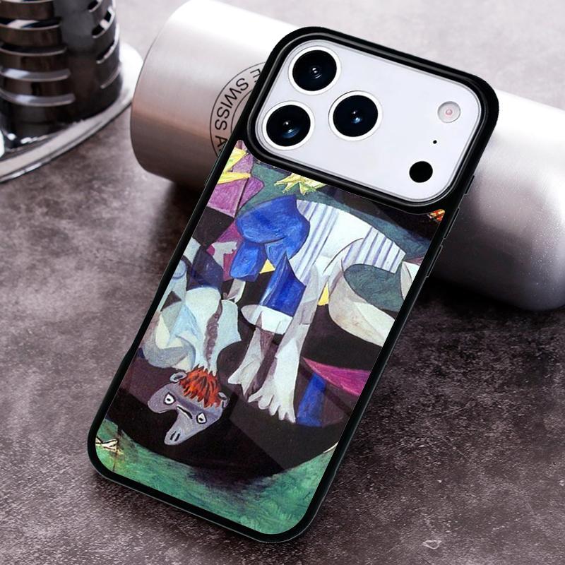 Guernica Picasso Classic Art Phone Case for iPhone 17 16 15 Pro Max Air 14 13 12 11 Plus Shockproof Cover