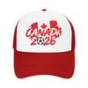 Canada Football Match  Mesh Baseball Cap Adult Outdoor Sun Hat Usa Canada Mexico Soccer  Hats Adjustable Summer Trucker Hat