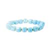 Elegant Small Sugar Cubes Bracelets Glossy Colorful Hand Chains Simple Crystal Glass Chain  Girls