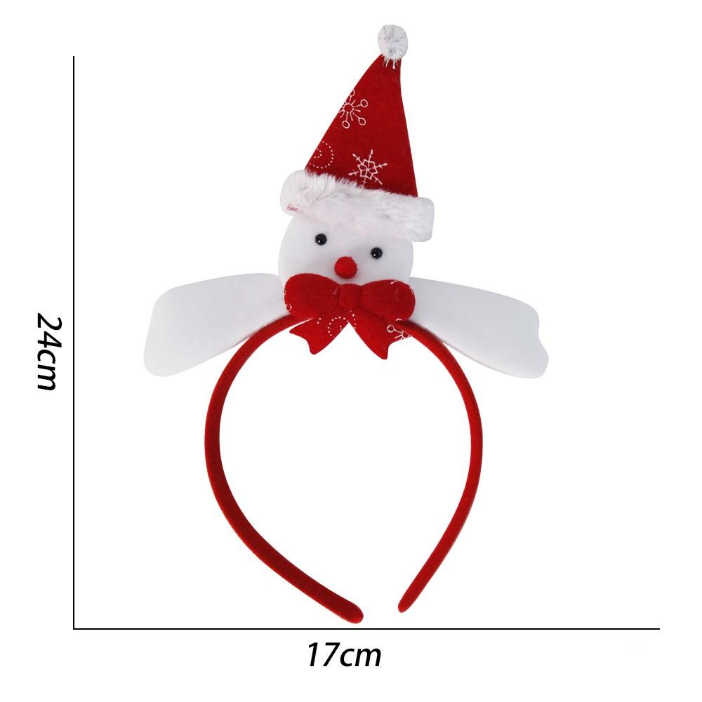 Christmas Festival Dress Headband for Children Adult Elk Antlers Star Santa Claus Birthday Party New Year Headwear Gift for Kids
