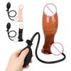 Big Butt Plug Huge Inflatable Dildo Anal Plug Vaginal Stimulation Pump Realistic Penis Suction Cup Sex Toys For Women