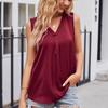 Sleeveless Satin Vest Tank Top For Girl Fashion Women Sexy Shirts V-neck Summer 2023 Casual Loose Top Ladies Blusas 26150