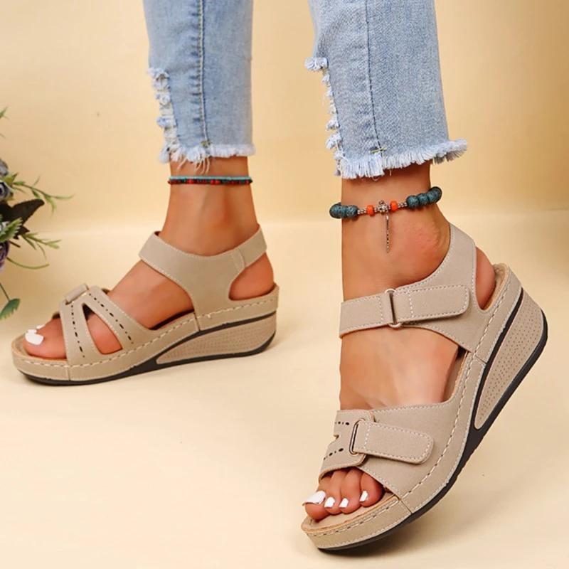 Neue Sandalen Schuhe Frauen Weiche frauen Sandalen Slip Auf Offene spitze Wanderschuhe Slipper Party Schuhe Weibliche