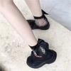 Lolita Socks Women's Medium Tube Ins Fishnet Stockings Short Simple Bow Jk Student Cute Socks Sexy