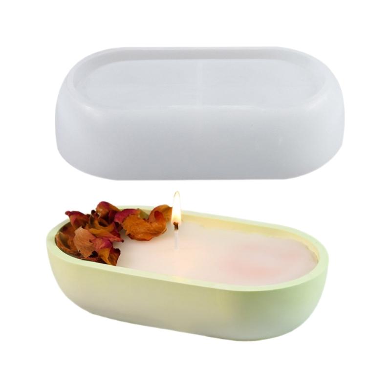 Candle Jars and Storage Pots Mold Multiuse Silicone Candle Pots Mold for Homemade Vase and Candle Holder Container