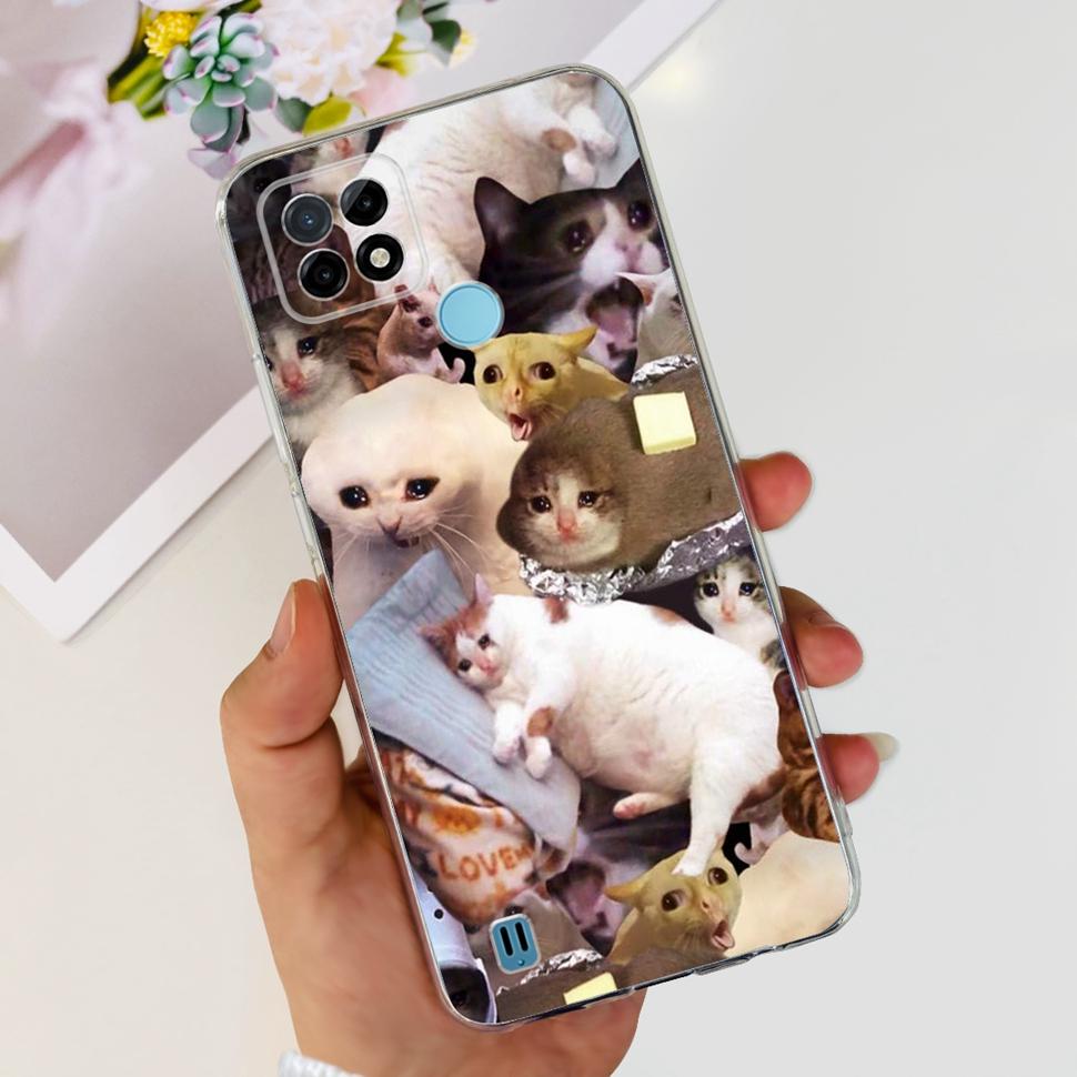 For Realme C21Y Case RMX3261  RMX3263 Cute Cartoon Cover Soft Silicone Phone Case For Realme C 21Y C21Y Bumper