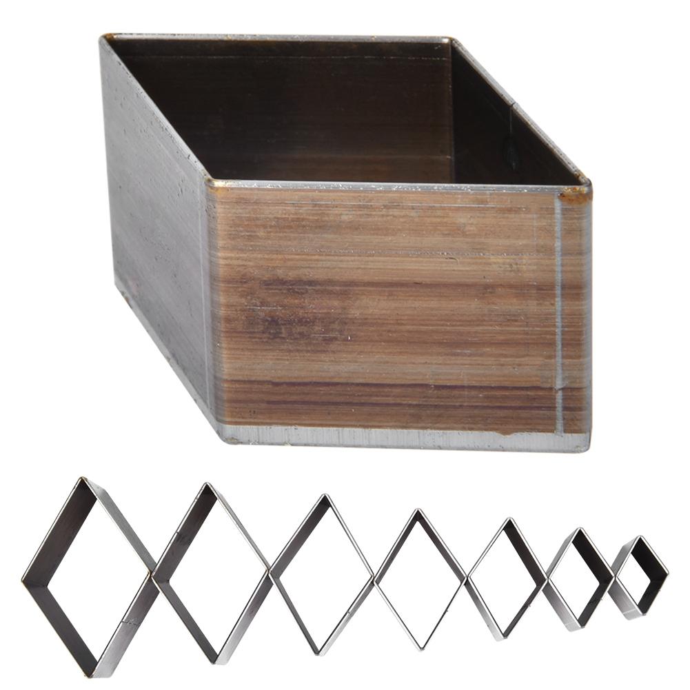7Pcs 20 50mm Leather Diamond Shape Cutting Mold Die For Leather Cutter Leather Crafts