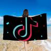 Tiktok 3d Printed Towel Bathing Bathrobe Beach Swimming Swimwear Shower Towel