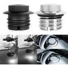 Motorcycle Fuel Tank Pop-Up Gas Cap CNC Flush Pop Up Gas Oil Tank Cap Fit for H-arley Sportster XL Tour Road King Softail Dyna 1992-up (Black)