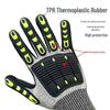 Cut and Impact-Resistant TPR Mechanical Gloves - Anti-smashing, Anti-piercing, Wear-resistant, Labor Protection for Metalworking