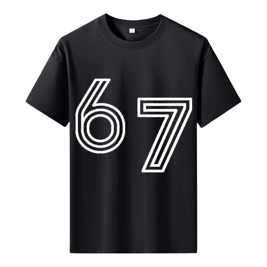 Pánské tištěné tričko s krátkým rukávem Pánský volný ležérní top s krátkým rukávem