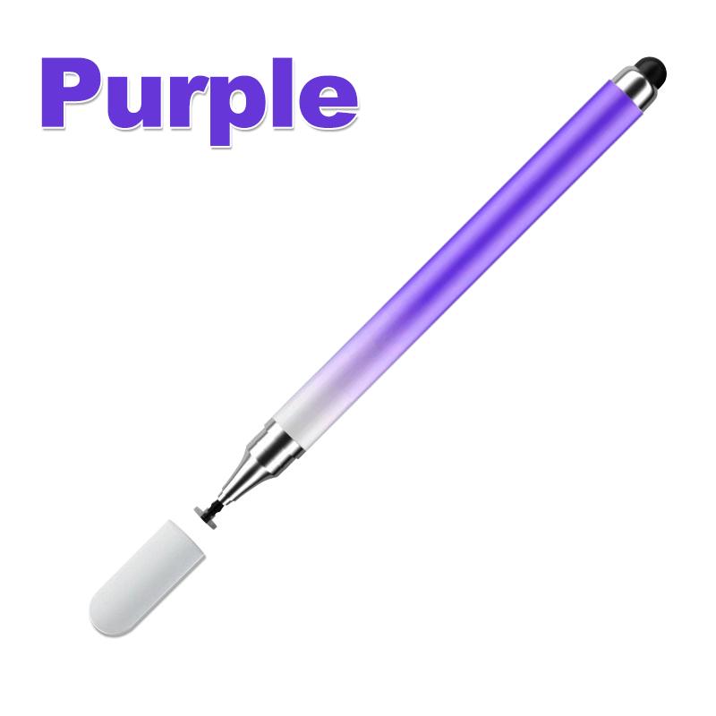 

Универсальный стилус для Android IOS Рисование Емкостный экран Сенсорный стилус для Xiaomi Samsung 2 в 1 Высокочувствительный стилус для планшета фиолетовый