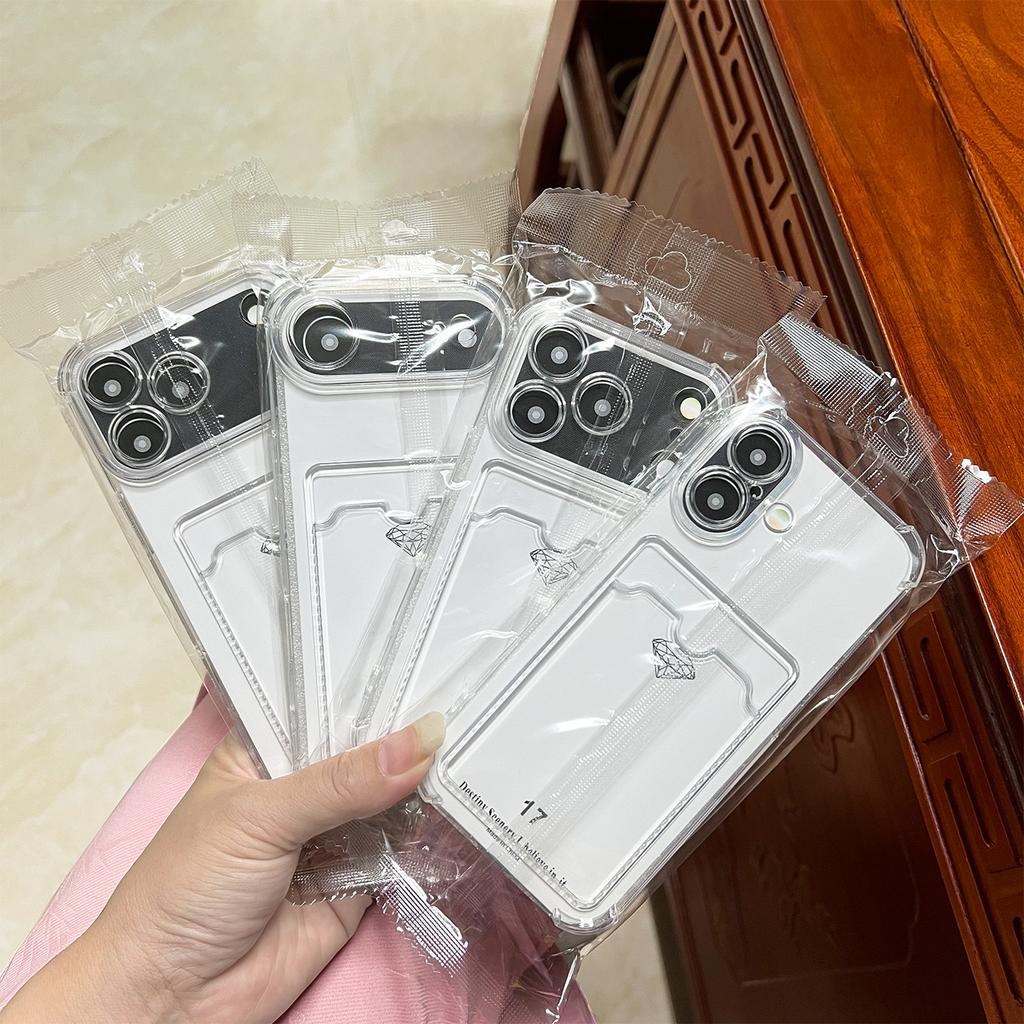 New Card Bag Apple 11 Mobile Phone Case, Suitable for iPhone11 Pluggable Card 11Pro Transparent 11 Soft Case 11P