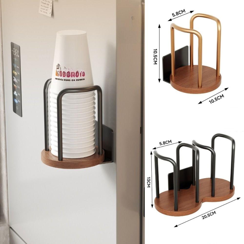 New Magnetic Cup Storage Holder Space Saving Universal Disposable Cup Rack Movable Mug Display Stand Home Organizer