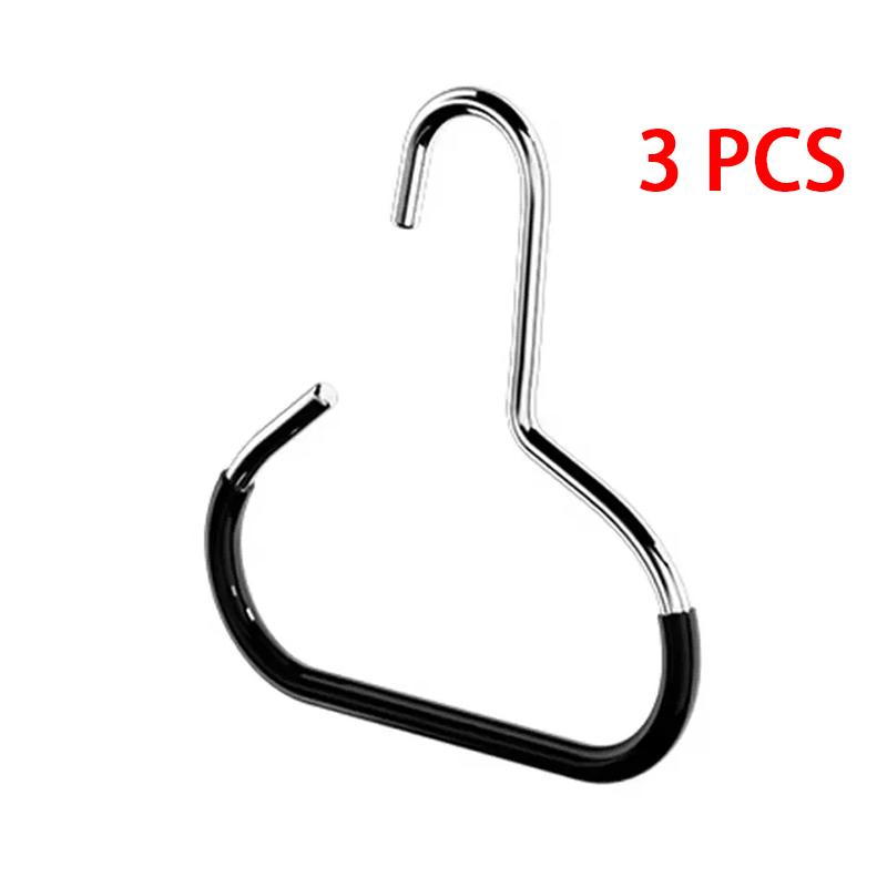 Manganese Steel Round Hook PVC Coated Rund Ring Hat Organizer Multi-Functional Clothes Hook for Baseball Caps Scarfs Belts