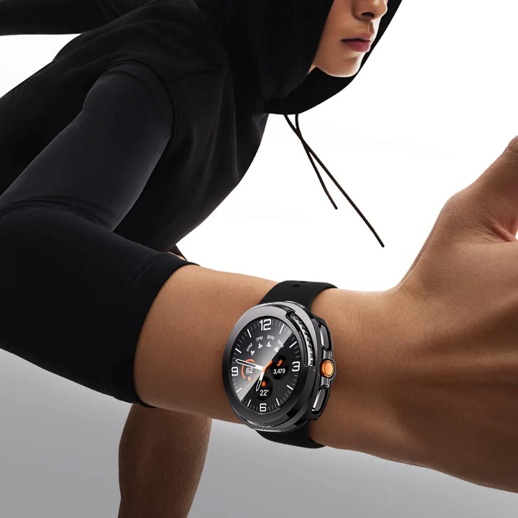 Glass+Case For Samsung Galaxy Watch 8 Classic Screen Protector Slim Shockproof Cover for Samsung Watch 8 46mm Tempered Bumper Case