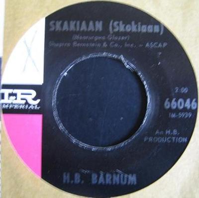7inch Record H.B. BARNUM Skakiaan Skokiaan Ska Drums 66046 Imperial 1964 US Rock Used
