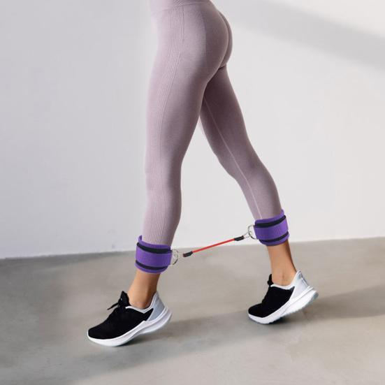 Ankle Strap for Cable Machine Adjustable Ankle Resistance Bands with Cuff for Gym Kickback Glute Workout Leg Extension Lower Body Exercise