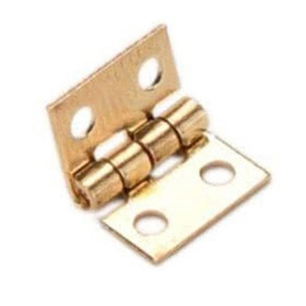50pcs Brass Mini Hinge Cabinet Door Hinges Jewelry Wooden Box Hinge With Nails Furniture Hardware Decorative Accessories