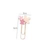 1 Exquisite Pink Cherry Blossom Bookmark Paper Clip and Book Holder Student Bookmark Learning Stationery