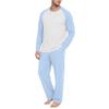 Men's Long Sleeve Pajama Set - Comfortable Sleepwear for Home Loungewear