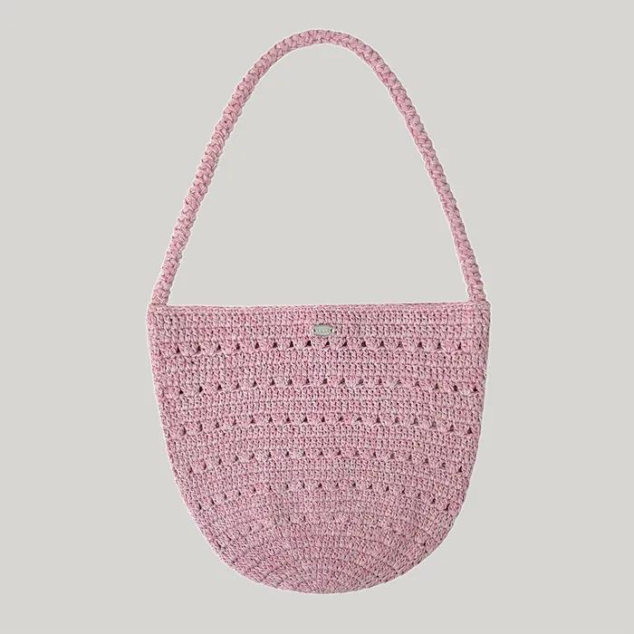 Ilo Handmade Knit Shoulder Bag Pink