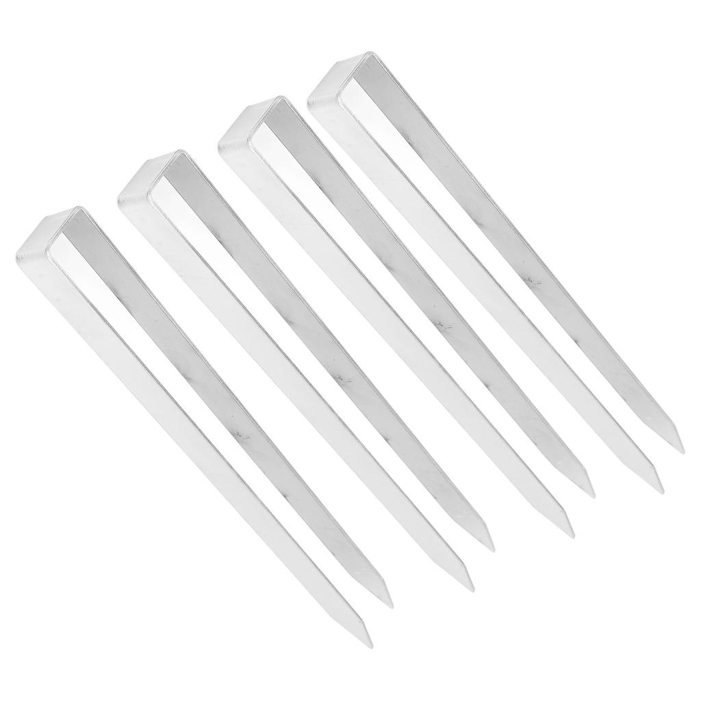 4 Pcs U Shaped Stakes Heavy Duty Stainless Steel Ground Pegs U Shape Rose Arch Ground Anchors for We