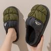 Fashion Plus Size Down Waterproof Winter Slippers Women Indoor Outdoor Plush Warm Cotton Shoes Woman Thick Sole Non Slip House Slippers