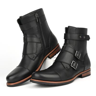 Mode Hoge Kwaliteit Herenlaarzen Platformlaarzen Designerschoenen Herenmode Hoge Leren Laars Retro Enkellaarsjes voor Heren Botas Para Hombre