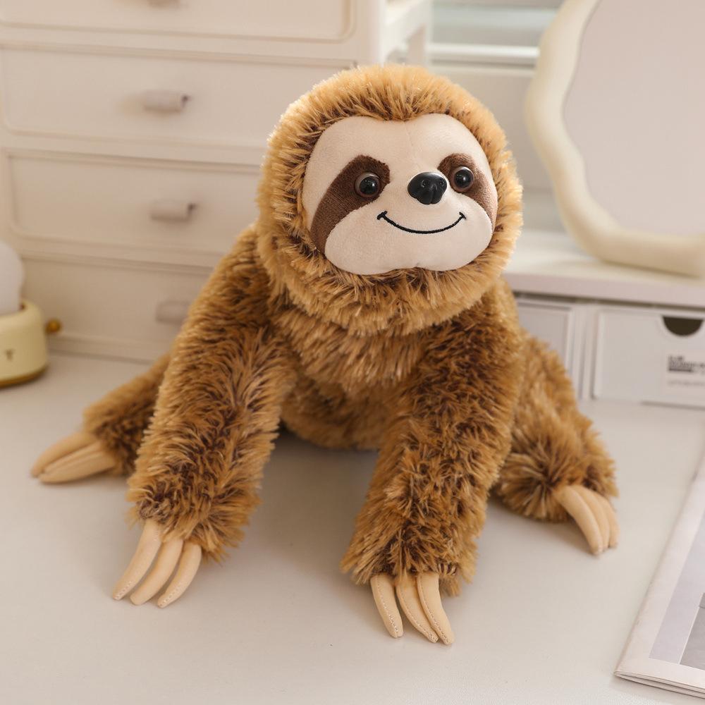 Simulated Sloth Doll Plush Toy Funny Ugly Sloth Lightning Doll Children's Zoo Souvenir