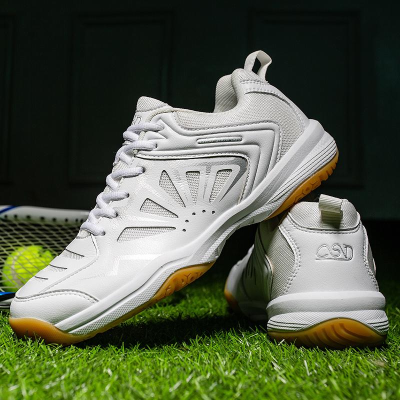 Chaussures de badminton d'extérieur à la mode antidérapantes et résistantes à l'absorption des chocs de haute qualité pour hommes Chaussures de tennis Chaussures de sport d'entraînement