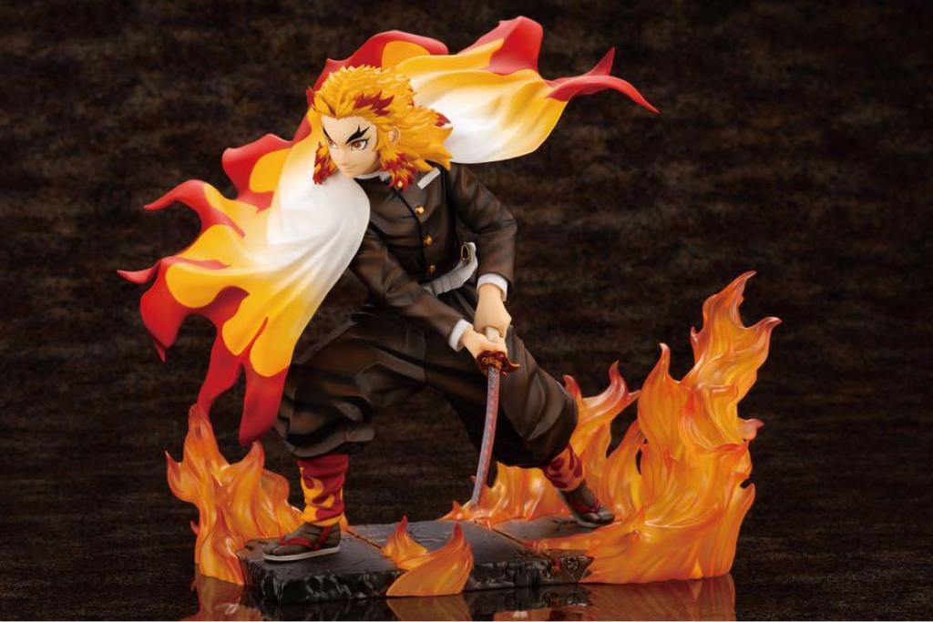 [USED] Demon Slayer: Kimetsu no Yaiba Rengoku Kyojuro ARTFX J Figure