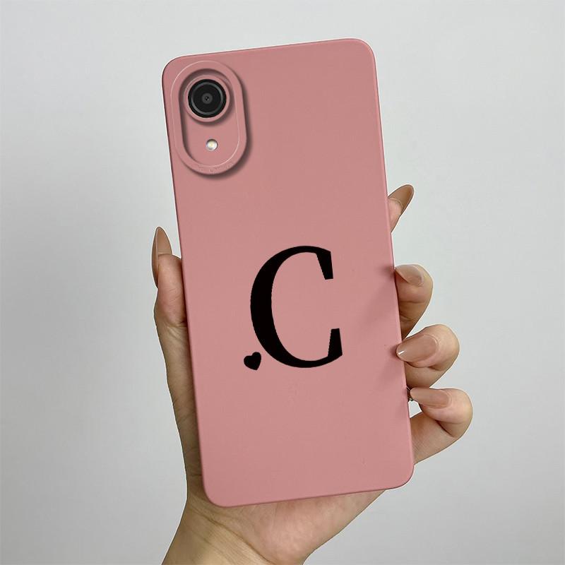 

For Samsung A03 Core Case Galaxy A03 Core Cover SM-A032F SM-A032F SM-A032 Luxury Letters Square Phone Case Shockproof Back Cover Galaxy A03 Core