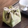 1pc Tea Set Storage Bag Chinese Woven Brocade Tea Cup Bag Vintage Printed Teapot Cloth Bags Portable Travel Master's Cup Sacks