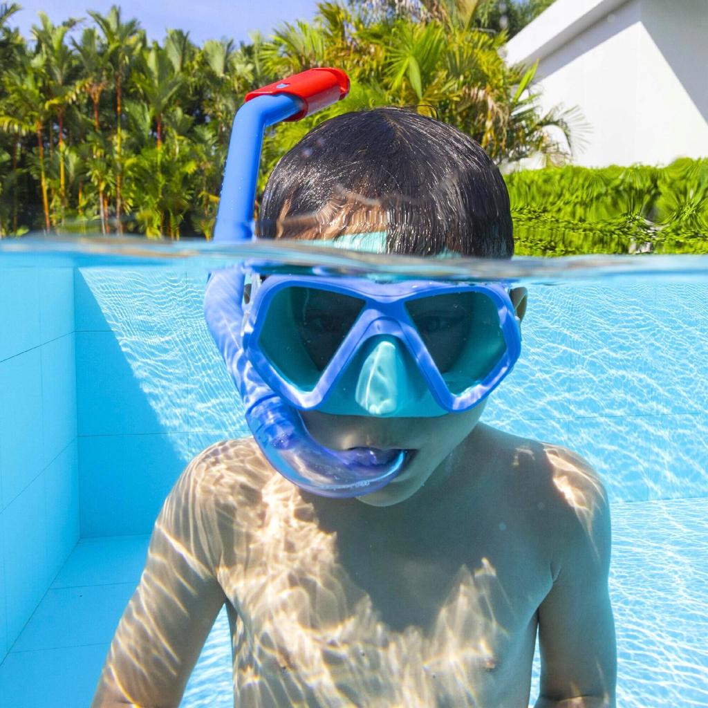 Diving Set: Mask With Snorkel, Snorkel, Swimming Goggles Bestway