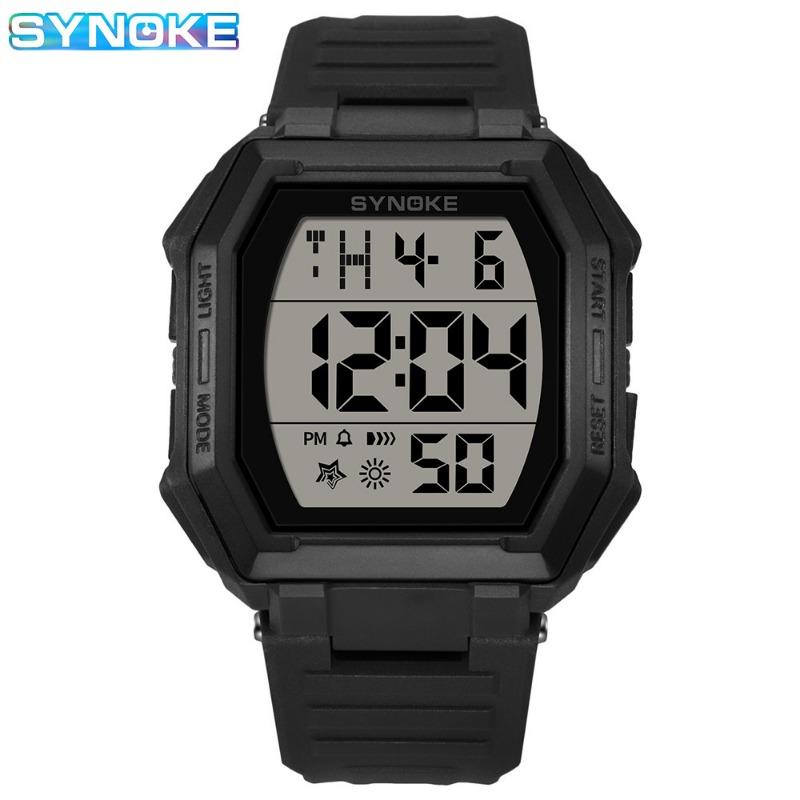Top Brand New Large Screen Fashion Trend Sports Electronic Watch Men's Student Multifunctional Waterproof Wristwatch