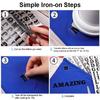 Adhesive Heat Transfer Vinyl Alphabets Symbols Pattern Ironing Sticker HTV Printing for Handmade Carfts Clothing T-Shirts Fabric