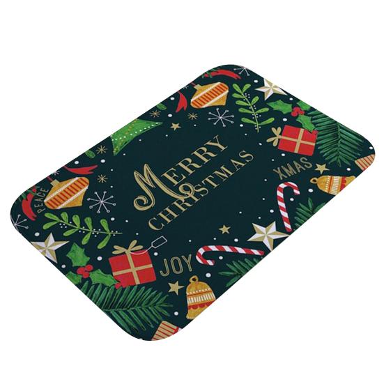 Anti-slip Waterproof Christmas Doormat Bathroom Kitchen Floor Mat Carpet Cushion