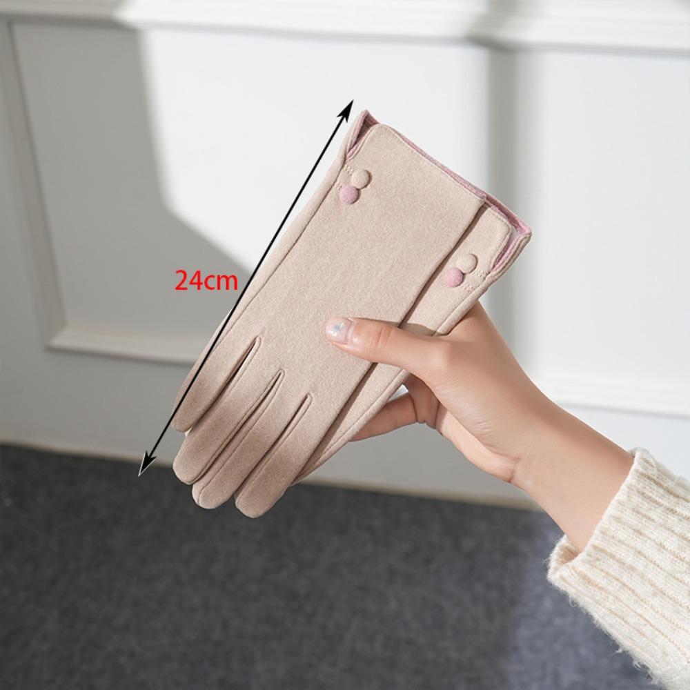 Warm Touch Screen Gloves Full Finger Driving Mittens New Full Finger Gloves  Cycling Driving